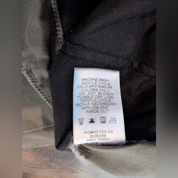 Evereve Cassie Chino Pant Army Green Size 27 - Picture 7 of 10